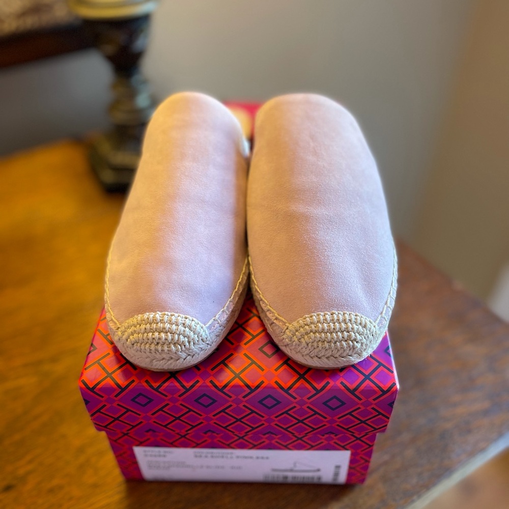New Tory Burch Max Espadrille Slide* Sea Shell Pink